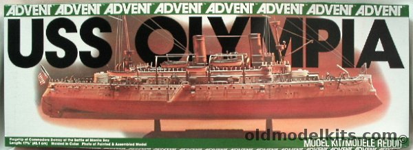 Revell 1/232 Cruiser USS Olympia - Admiral Dewey's Flagship, 2552 plastic model kit
